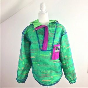 Nike Aqua Gear VTG Aztec Reversible windbreaker Sm